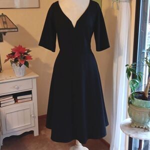 City Chic Black Ponte Dress